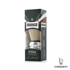 【CONQUEST】Proraso 義大利 鬍刷 豬鬃毛刮鬍刷 入門款鬍泡刷 搭配刮鬍膏 刮鬍皂, 1個, 1