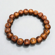 라베사 향나무 염주 팔찌 소원성취, 1개, S