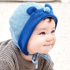 모모프렌즈 아기 보넷 곰돌이 니트 모자 유아 아기보넷 니트보넷 유아모자