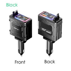 접이식 차량용 충전기 4 in 1 고속 120W 케이블 C타입 포트 어댑터 호환, 01 Orange