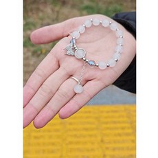 仿貓眼石蝴蝶手鍊女ins小眾設計爆款灰月光手串百搭氣質潮學生