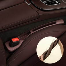 모우앤코 자동차 조수석+보조석 사이드 포켓 틈새쿠션 수납 우레탄 차량용 악세서리, 1세트, 브라운