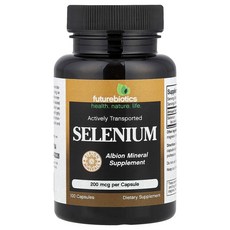 퓨처바이오틱스 셀레늄 200mcg 킬레이트 Albion Mineral 셀레님움 100정, 1개