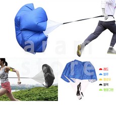 아람커머스 낙하산 달리기 연습 운동회 도구 스피드훈련용낙하산 체육대회용품, (형광그린)