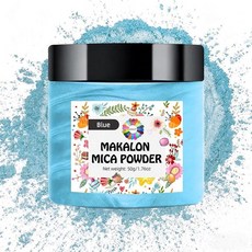 NTWJNJY Cyan MakalON 온 미카 파우더 안료 50g/병 밝은 색상의 미카 파우더 에폭시 수지 네일 아트 비누 만들기 페인팅 타이 염료 텀블러 슬라임, 블루