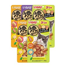 이나바 야끼믹스 고양이 마약간식 5종 콤보세트, 1개, 3종 5개 콤보세트