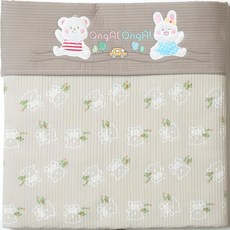 OngAL OngAL 哈囉小熊七分傳統背巾, 棕米色