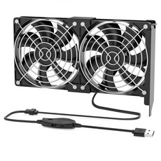 듀얼 92mm PCI 슬롯 팬 속도 조절이 가능한 USB 전원 그래픽 카드용 냉각 핫 PCIE 장치 또는 PC 확장 카드, 3x92mm fan