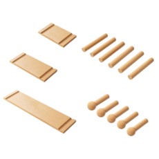 實木洞洞板牆上置物架 電箱裝飾, 1個, 配件組合套餐