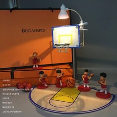 디아크몰 농구를 좋아하는 친구에게 선물로 드리는 농구 골대 야간 조명, 3. 파란/노란색 워리어스+상자