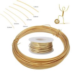 1-100m 황동 와이어 베어 구리 라인 0.1mm 1.8mm-3.0mm, [02] 0.1mm 100m, 1개