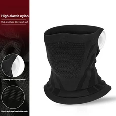 추운 날씨를 위한 하이켄츄어 풀 페이스 마스크 남성용 발라클라바 워머 - 겨울 플리스 스키 블랙