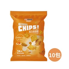 GOpower 果果能量 蛋白香酥脆 金沙酷浪口味, 10包, 33g