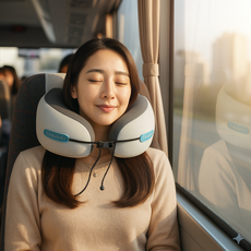 에쎔아일랜드 압축수납 목지지설계 여행용목베개 기내용목베개