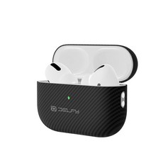 Delfy 에어팟 프로 (2세대) 100% 리얼 아라미드 섬유 경량 케이스 | 클래식 에디션 | 초박형 및 내구성 0.6mm 아라미드 섬유 | 정밀 레이저 컷 | 완벽한 보, Delfy 에어팟 프로 (2세대), 100% 리얼 아라