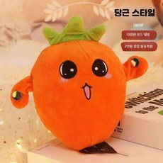음악 장난감 인형 폴리에스터소재 터치반응 상호작용, 1개, 3_당근