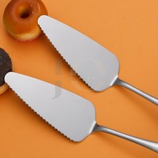 제삼오스토어 케이크 서버 25cm 스패츌라 피자컷팅 스텐피자서버 피자뜨기, 1개, 실버