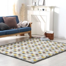 국내제작 순면 40수 레트로 거실 카페트 매트 러그 대형