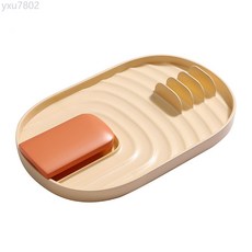 廚房鍋鏟鍋蓋置物架 家用炒菜放鍋鏟墊子廚房收納架塑料鍋蓋架拖, 1個, 藕粉色