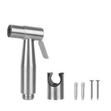 핸드 샤워 헤드 비데 수도꼭지 분무기세트 화장실 자체 청소 욕실 스테인레스, 하얀색