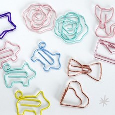페이퍼 클립 한개입 디자인 문구 사무 용품 예쁜 다이어리 꾸미기 문구 클립, 1개, 리본