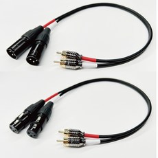手工 台製 RCA 對 XLR RCA 卡農轉RCA訊號線 AV端子 雙頭線 二對二, 1個, XLR母 轉 RCA公,30cm