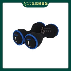 ALEX 艾力 軟性啞鈴 1公斤 2入組 銀髮健身適用, 1個, 1kg