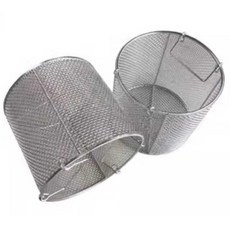 대형 육수 채반 건지게 메쉬 소쿠리 여과망 식품 12mm, 1개, 지름 30cmx높이 20cm(구멍 6mm)