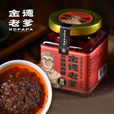 金德老爹 雲南手工豆豉辣椒醬, 1個, 重辣豆豉辣椒醬200g