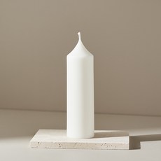 페페무드 화이트 오브제 캔들 클래식 돔 향초 인테리어 양초 집들이 선물 홈데코, 1개, 185g, 우드세이지 & 씨솔트