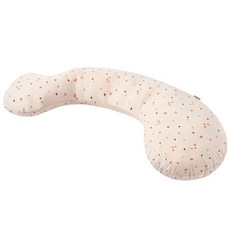 Hugsie 美國棉孕婦枕 月亮枕 哺乳枕 側睡枕 舒棉款 孕婦側睡神器, 圓點午後 Normal