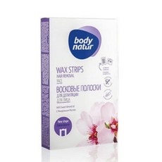 바디네이처 왁스스트립 스위트아몬드오일 얼굴용 12매