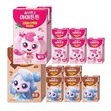 캐치티니핑 솔브앤고 아이튼튼 딸기6+초코6, 12개, 150ml