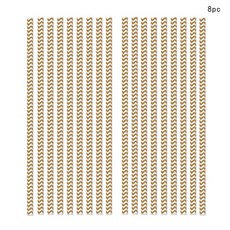 8 손님 나뭇결 일회용 식기 나무 종이 컵 플레이트 냅킨 소박한 로맨틱 웨딩 생일 축하 파티 장식, 8pcs straws