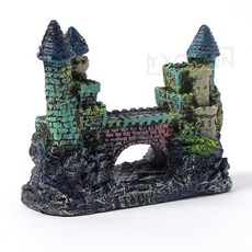 유니상점 성벽다리 어항 물고기은신처 옹기수반조형물장식 베타키우기성벽