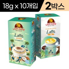 베트남 라이온 카페 4in1 코코넛 커피 라떼 180g 2박스 coconut Latte, 10개입, 18g