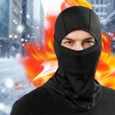 [2개세트] 캐치웜 방한 바라클라바 오토바이, 블랙