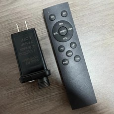 에너지 절약 전구 스트링 나사 노란색 온도 캠프, 1개, 2. 미국 표준 24V 저전압 리모컨 어댑터 (광범위