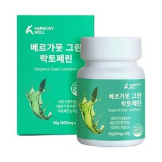하모니웰 베르가못 그린 락토페린정 60정 1박스, 1개