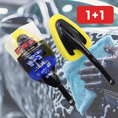 세차스펀지 손잡이 외부 세정 차량 클리닝 워시 거품 1+1, 상세페이지 참조, 1개