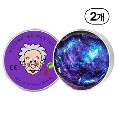 KC인증 퍼티 슬라임 박사퍼티 손에 안 묻는 유리퍼티, 오로라퍼플, 45g, 2개