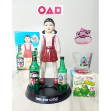 [2탄+그립 톡]진로 참이슬 오징어게임 영희게임기 술게임 컬러잔패키지, 1개