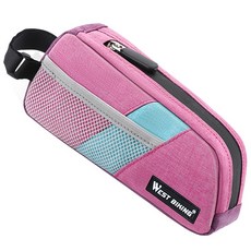 시그니처베이지 로드 자전거 탑튜브 프레임 가방 YPZ429, 1개, 핑크블루