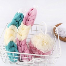 꽃송이 샤워볼세트, 핑크, 1개, 1개입