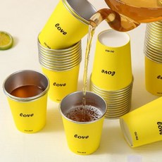 一次性紙杯加厚米黃專屬閃電露營批發食品級杯子, 1個, 245毫升,SU7同款紙杯(100個)