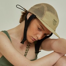 구김스 UV차단 방수 물놀이 러닝 스포츠 서프 메쉬캡 +카탈로그포함, 베이지(BEIGE)