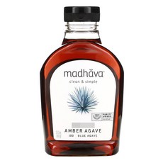 Madhava Sweeteners 매드하바 앰버 블루 아가베 시럽 667g, 1개