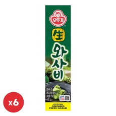 오뚜기 생와사비, 43g, 6개