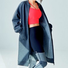 [스포츠/제인코트] 기모 롱후드집업 QNA3803