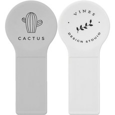 맥맨 위생 변기뚜껑 손잡이 테이프 부착식 일반형 비대형, 화이트+그레이, 2개